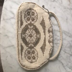 Antique small beaded purse - Czechoslovakia